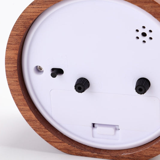 Solid Wood Silent Snooze Alarm Clock with Pointer, Octagonal Wood Color, Round Dark, Square Wood Color, Octagonal Dark, Square Dark