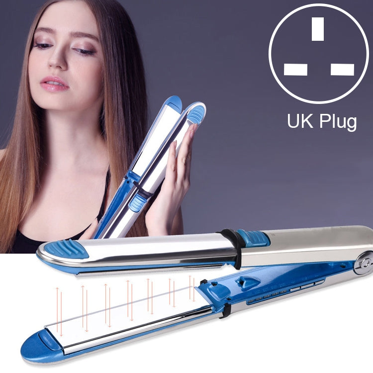 2 in 1 Titanium Hair Straighter Curler Iron, EU, US, UK