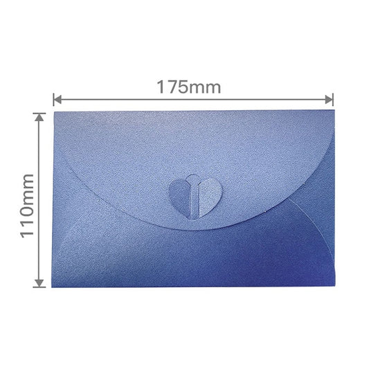 10pcs Love Buckle Pearl Paper Hot Stamping Envelope Invitation Letter