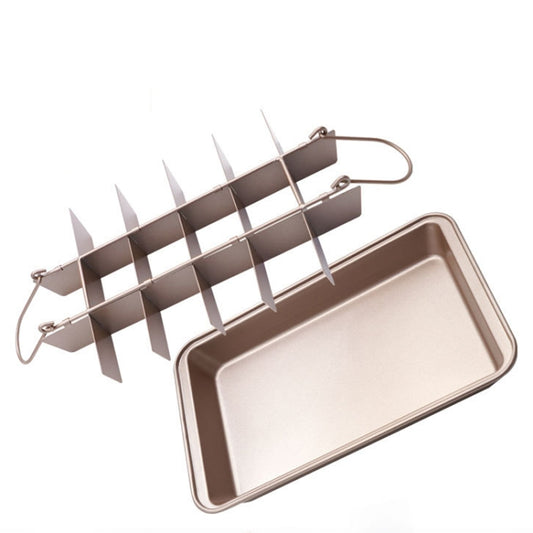 Brownie Pan Cake Mold Square Bread Baking Thick Solid Bottom Non-Stick Baking Pan, Cake Mold
