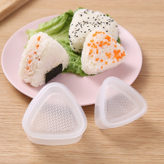 4 Sets Children Bento DIY Rice Ball Sushi Mold Set, Five Grid Sushi Box, Heart Star Bear, Four Flowers, Nigiri Sushi, Big Small Triangle
