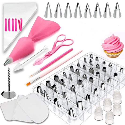 83 in 1 Cake Decorating Mouth Baking Tool Set Icing And Pastry Coloring Utensils, 83 PCS/Set