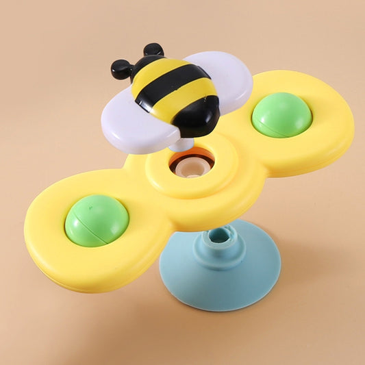 3 In 1 Fingertip Spinner Baby Rattle Three-Color Insect Sucker Turn And Turn Fun Baby Bath Toy, Fingertip Spinner