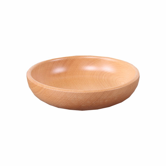 Round Fruit Plate Salad Bowl Thick Wood Dried Fruit Plate Fruit Sushi Plate, 15cm, 20cm, 25cm, 30cm