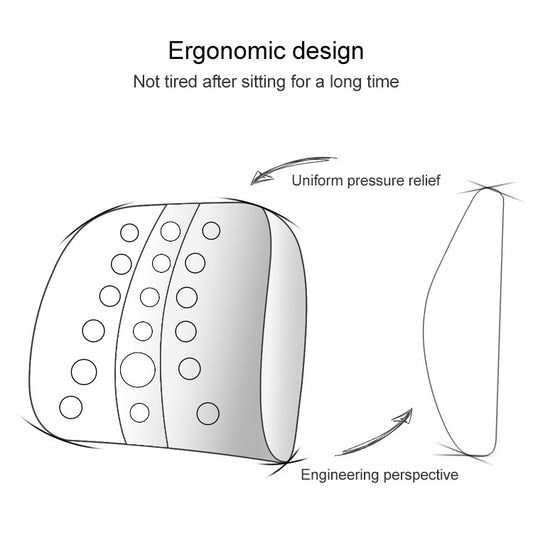 Lumbar Cushion Office Maternity Seat Cushion Car Lumbar Memory Foam Lumbar Pillow,Style:, Standard (Blue), Standard (Gray), Standard (Black), Standard (Pink), 3D (Blue), 3D (Gray), 3D Upgrade Core (Blue), 3D Upgrade Core (Gray)