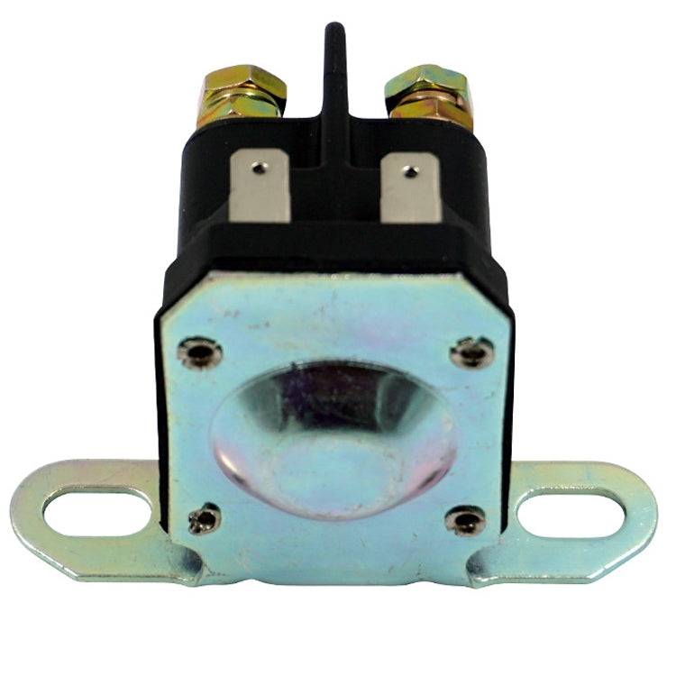 12V magnetic start relay switch with blue zinc mounting plate and brass stud terminals