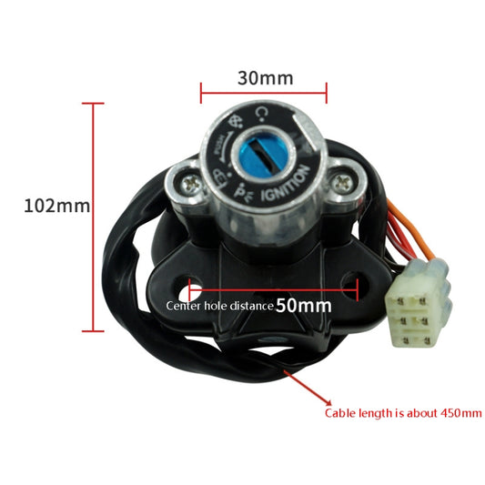 Motorcycle Modification Set Lock Fuel Tank Cover Electric Door Lock Suitable For Suzuki GSF600 / GSF1200, For Suzuki GSF600