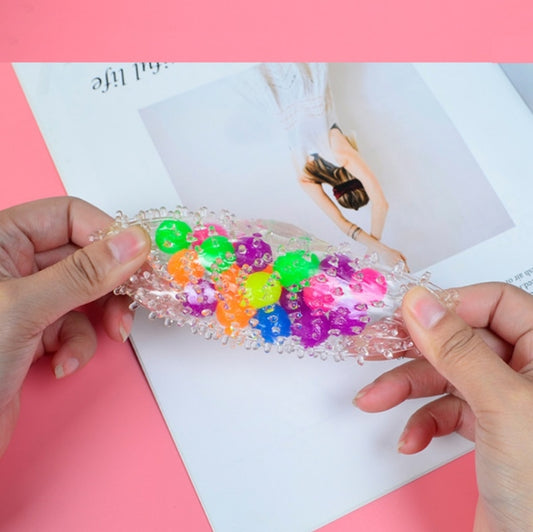 6 PCS 6 Cm Color Beads TPR Vent Ball Decompression Toy, Color Ball, Balloon Ball