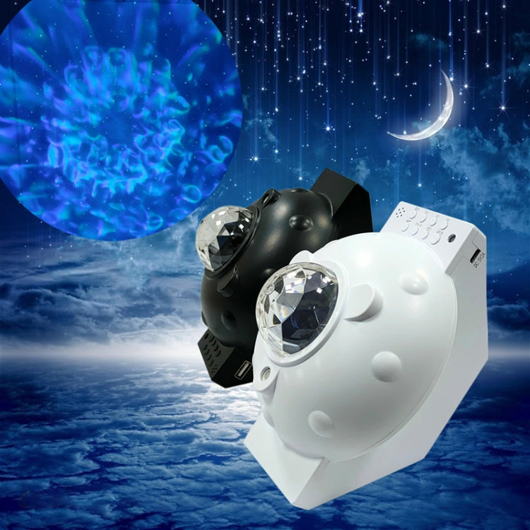 Black and white LED projection lights with blue starry circle patterns