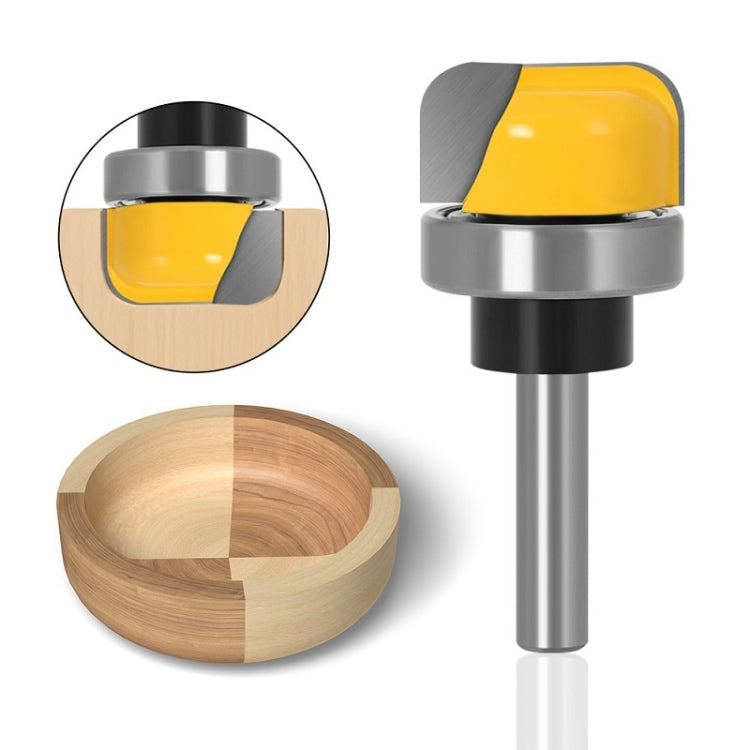 8-Handle Copy Type Deep Round Bottom Woodworking Milling Cutter Engraving Machine Keyhole Cutter, 8-Handle Copy Type