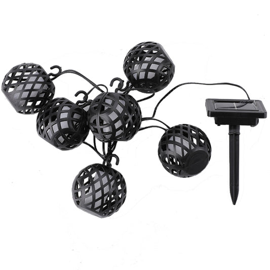 Solar Flame Ball Light String Outdoor Solar Courtyard IP44 Waterproof Light, 6 in 1, 8 in 1