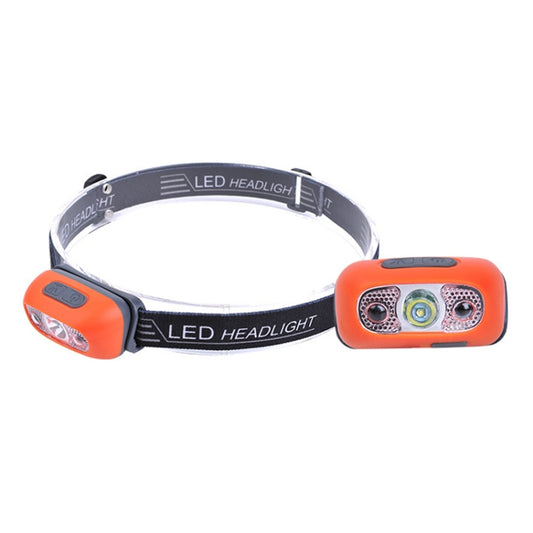 Smart Sensor Outdoor USB Headlight LED Portable Strong Light Night Running Headlight, Black 3W 100LM, White 3W 100LM, Orange 3W 100LM, Black 5W 140LM, White 5W 140LM, Orange 5W 140LM