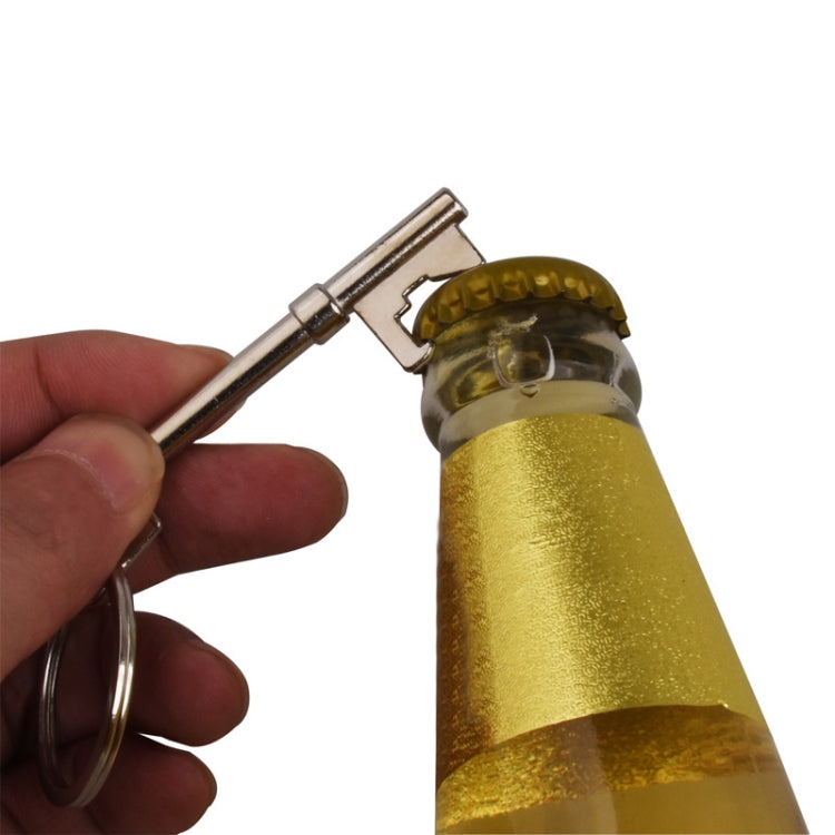15 PCS Key Shape Keychain Beer Bottle Opener, Key Shape