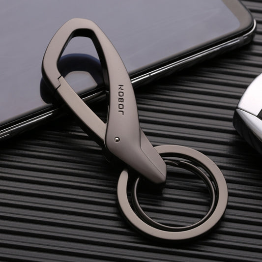 JOBON ZB-197 Car Waist Hanging Keychain Double Ring Metal Keychain, ZB-197