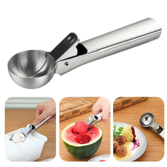 Stainless Steel Ice Cream Spoon Dessert Spoon Ice Cream Scooper, 4 PCS Stainless Steel