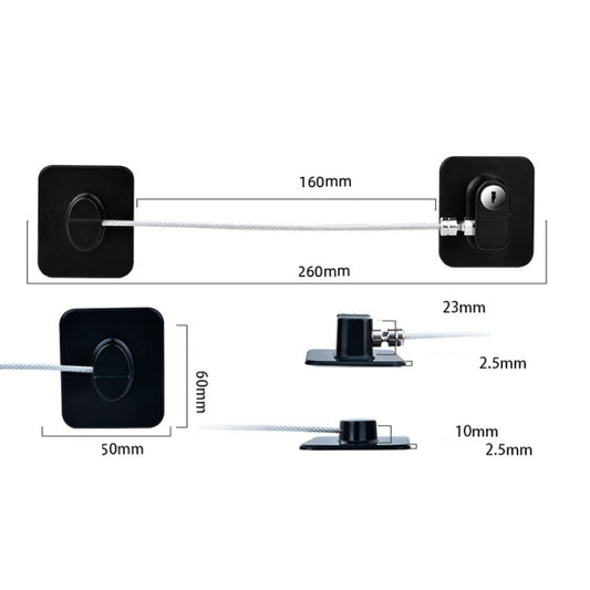 Child Safety Lock High-Rise Protective Lock, FQ3 Black Square, FQ3 White Square, FQ2 Black Square, FQ2 White Square