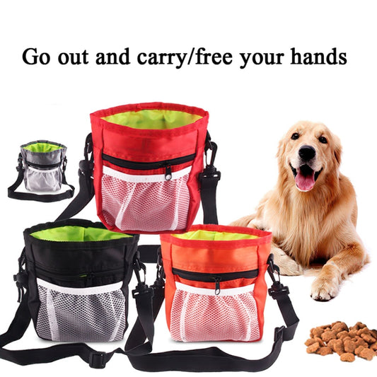 Pet Training Bag Snack Bag Outdoor Waist Bag Portable Two-In-One Foldable Multifunctional Bag