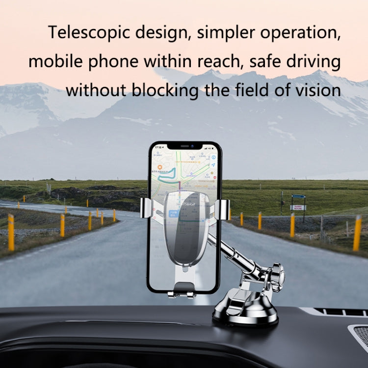 OATSBASF 03513 Phone Car Magnetic Telescopic Bracket Suction Cup Type Navigation Mobile Phone Bracket, 03513