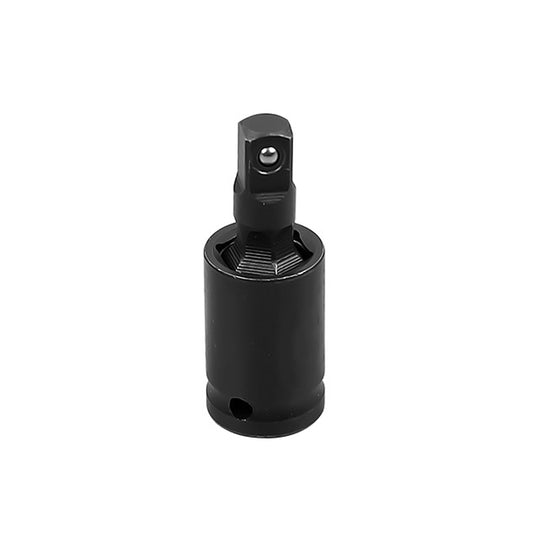 Black universal joint socket connector with hex drive and spring-loaded ball