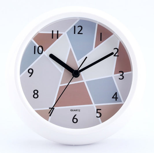 Round Waterproof Wall Clock Kitchen And Bathroom Desktop Clock Ornaments, Round Waterproof Wall Clock