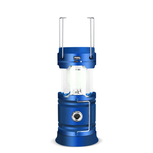 5803 Solar Camping Lamp Outdoor LED Emergency Portable Light Support USB Output, Solar + USB