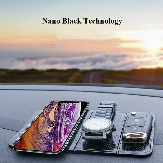 2 PCS R-1337 Multifunctional Folding Bracket Car Center Console Adhesive Bracket Mobile Phone Anti-Slip Mat Storage Mat, R-1337