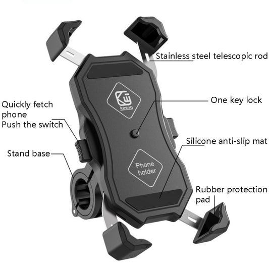 Motorcycle Bicycle Fixed Navigation Bracket Electric Car Takeaway Mobile Phone Holder, M11-C