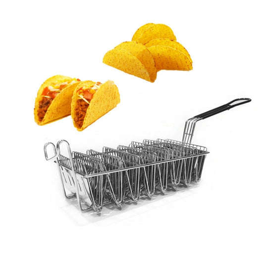 Stainless Steel Taco Tortilla Crust V-Shaping Tool ,Style:, 5 Inch Clip, 4 Grid Fried Basket, 6 Grid Fried Basket, 8 Grid Fried Basket