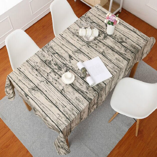 Imitation Bark Cotton Linen Tablecloth, 60x60cm, 90x90cm, 100x140cm, 140x140cm, 140x180cm, 140x200cm, 140x220cm, 70x70cm, 120x120cm, 120x160cm, 140x250cm, 50x80cm