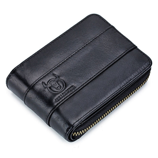 BUFF CAPTAIN 025 Leather Short Horizontal First-Layer Cowhide Wallet Multi-Function Card Tap Wallet