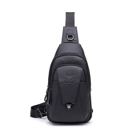 BUFF CAPTAIN 110 Men Leather Shoulder Bag First-Layer Cowhide Leather Multi-Function Chest Bag