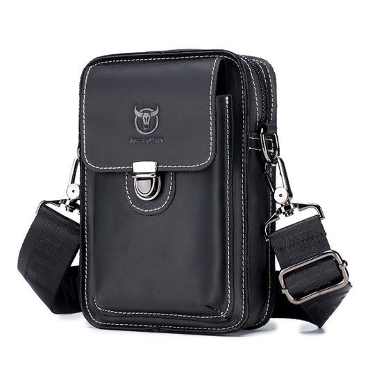 BUFF CAPTAIN 075 Men Belt Mobile Phone Waist Bag First-Layer Cowhide Multi-Function Diagonal Bag