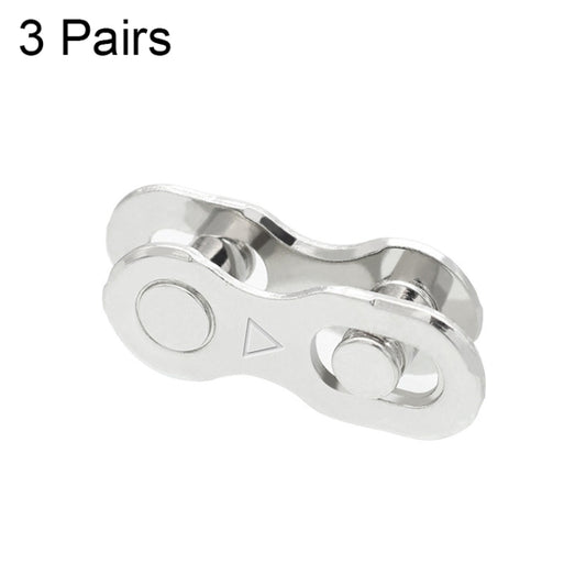 Bicycle chain quick release connector, silver, for 6/7/8-speed chains