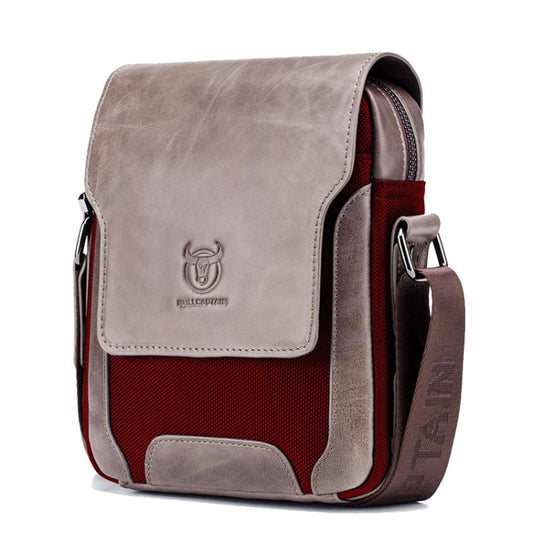 BUFF CAPTAIN 999 Men Leather Diagonal Bag First-Layer Cowhide Multi-Function Shoulder Bags