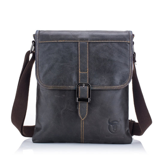 BUFF CAPTAIN 034 Men Leather Shoulder Bag Sports Outdoor First-Layer Cowhide Bag