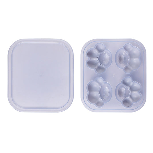 Household Cat Paw Shape Creative Silicone Ice Box Ice Cube Mold Ice Hockey DIY Food Supplement Box with Lid, Cat Paw Shape(Lilac Purple), Cat Paw Shape(Shrimp Red), Cat Paw Shape(Vegetation Green), Cat Paw Shape(Blue Green), Cat Paw Shape(Pink Purple)