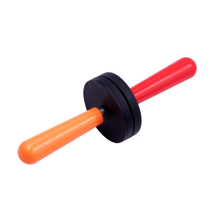 Magnetic car foil locator tool with red and orange rods and black magnetic base