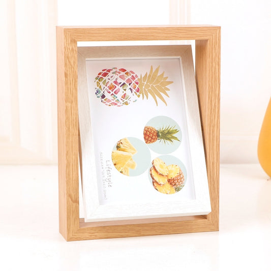 Wooden Rotating Double-Sided Swinging Table Photo Frame Size:, 6 inch, 7 inch, 8 inch