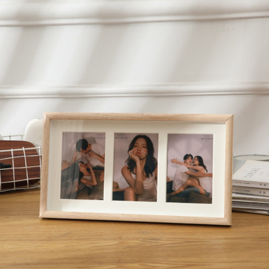Wooden Wall-Mounted Pendulum Dual-Purpose Combination Photo Frame Style:, 8 inch, Two Frame, Three Frame, Four Frame Horizontal, Four Frame Vertical