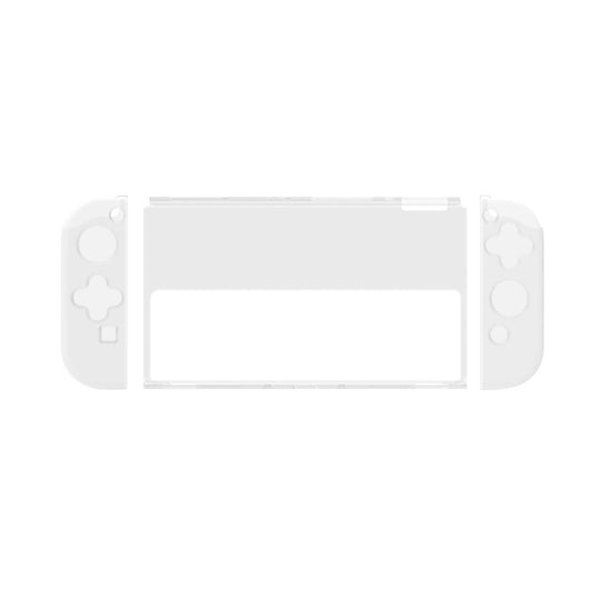 Transparent TPU protective cover for Switch OLED game handle, clear crystal shell