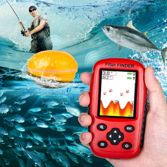 Color HD Screen USB Charging Dot Matrix Fish Finder,Random Color Delivery, HD Screen Fish Finder