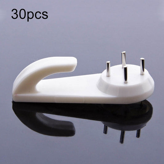 30pcs Press-Free Hanging Nail Hook Strong Wall Invisible Staple Photo Frame Photo Wall Without Trace Nails, Specification:, Extra Large, Large, Medium, Card Slot