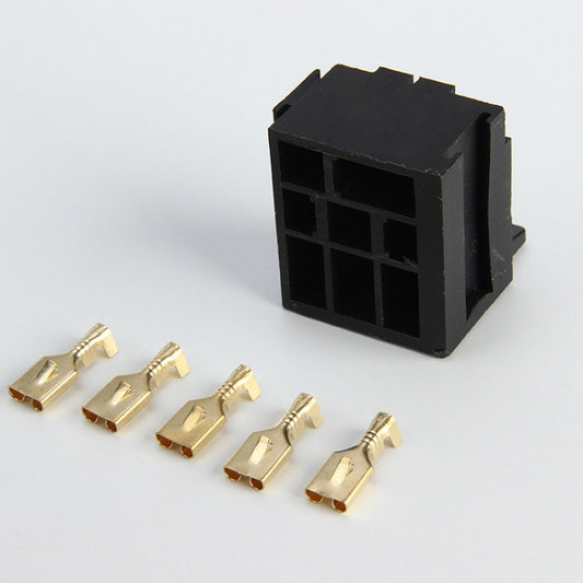 20 Sets D2K5PS 5-pin Automotive Plastic Handle Relay Socket with Terminal, D2K5PS