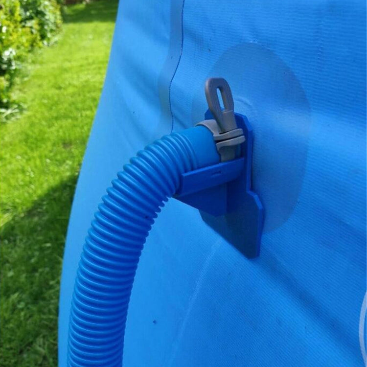 Blue water pipe stent hose support bracket with corrugated hose connection