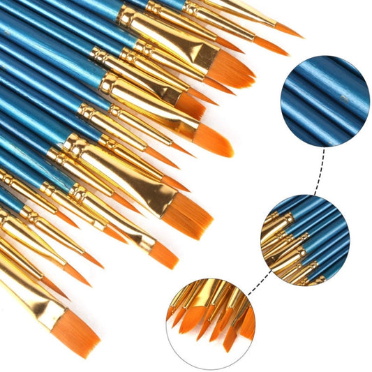 Nylon Pearlescent Round Head Watercolor Acrylic Hook Line Brush, Watercolor Hook Line Brush