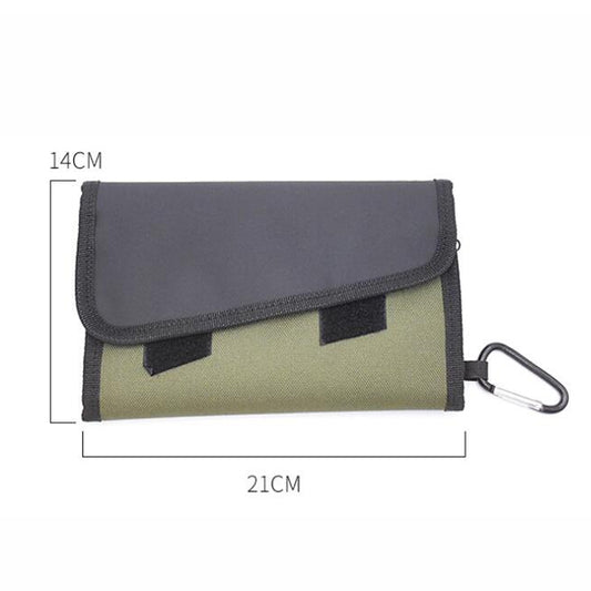 Splitable Fish Bait Bag With 6 PVC Self-Sealing Stickers Classification Storage Hanging Bag