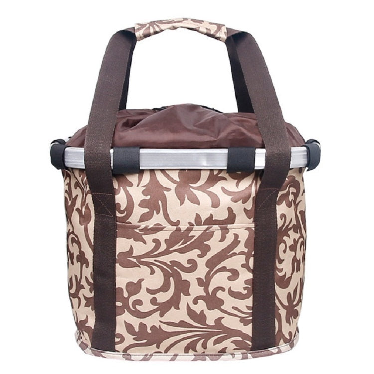 Bicycle Front Bag Basket Aluminum Alloy Foldable Basket, L