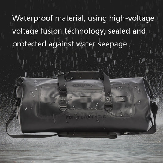 AFISHTOUR FM2031 40L Waterproof Travel Luggage Bag Large Capacity Motorcycle Rear Seat Bag, Yellow, Black