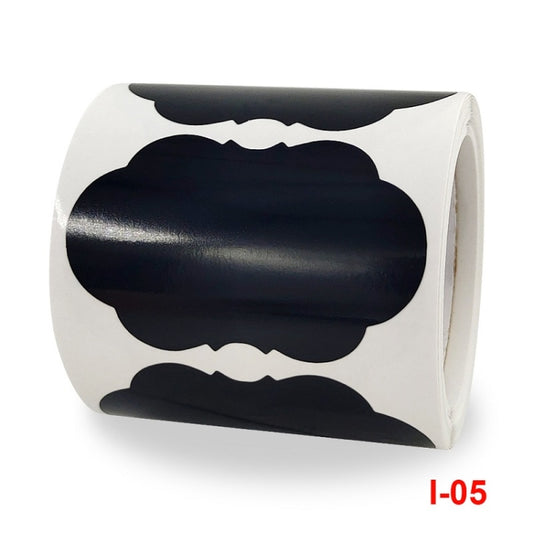 Special-shaped Blackboard PVC Sticker Rewritable Jar Marker Sticker, 35x55mm