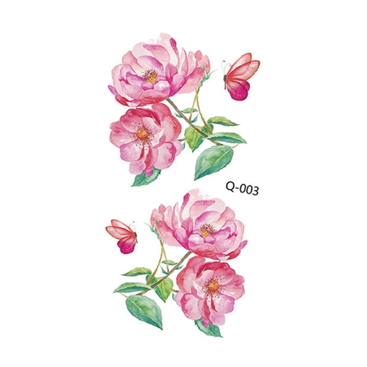 50 PCS Literary Small Fresh Flower Tattoo Sticker Rose Waterproof Lasting Arm Sticker, Q-001, Q-002, Q-003, Q-012, Q-016, Q-017, Q-019, Q-022, Q-025, Q-029, Q-031, Q-032
